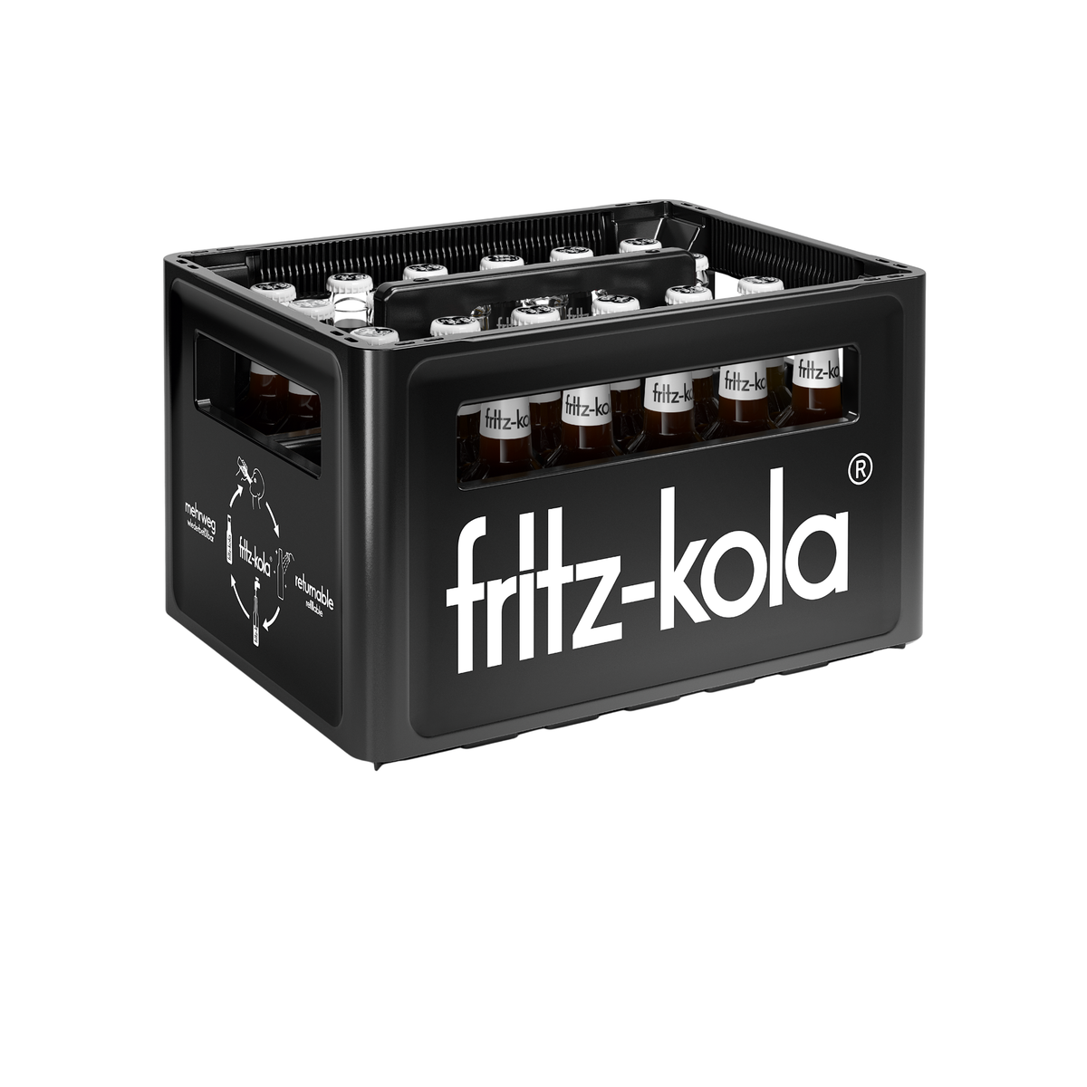 Fritz Kola ohne Zucker 24x0,2l Glas