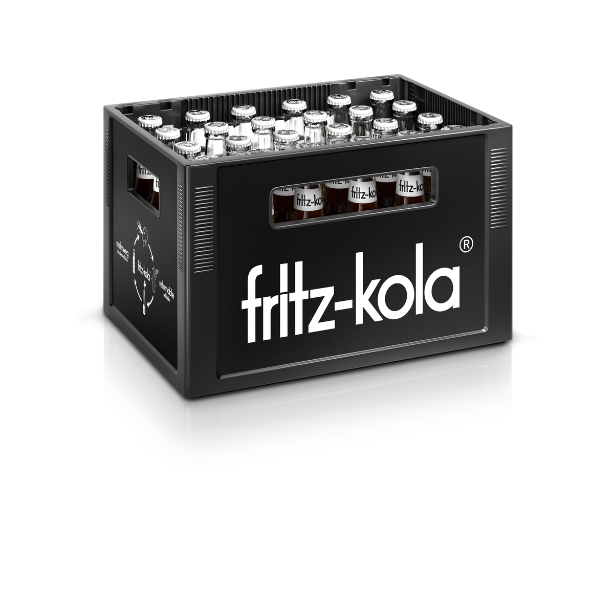 Fritz Kola ohne Zucker 24x0,33l Glas