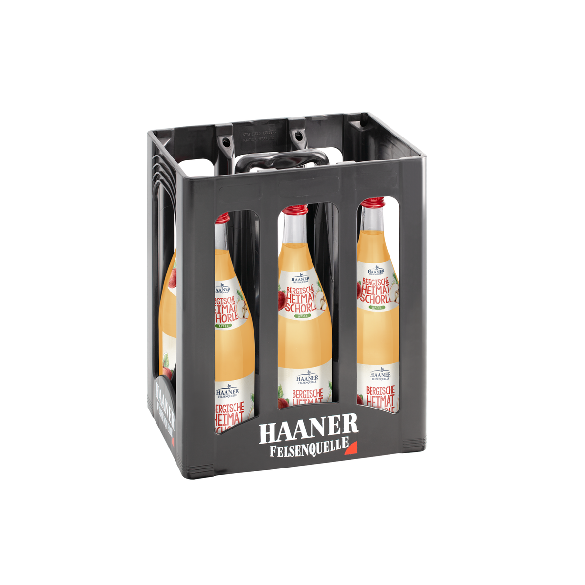 Haaner Felsenquelle Heimatschorle Apfel 6x1l Glas
