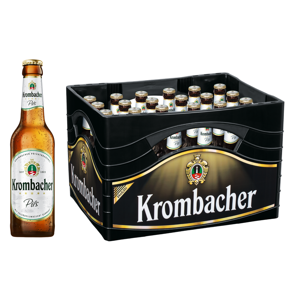Krombacher Pils 24x0,33l Glas
