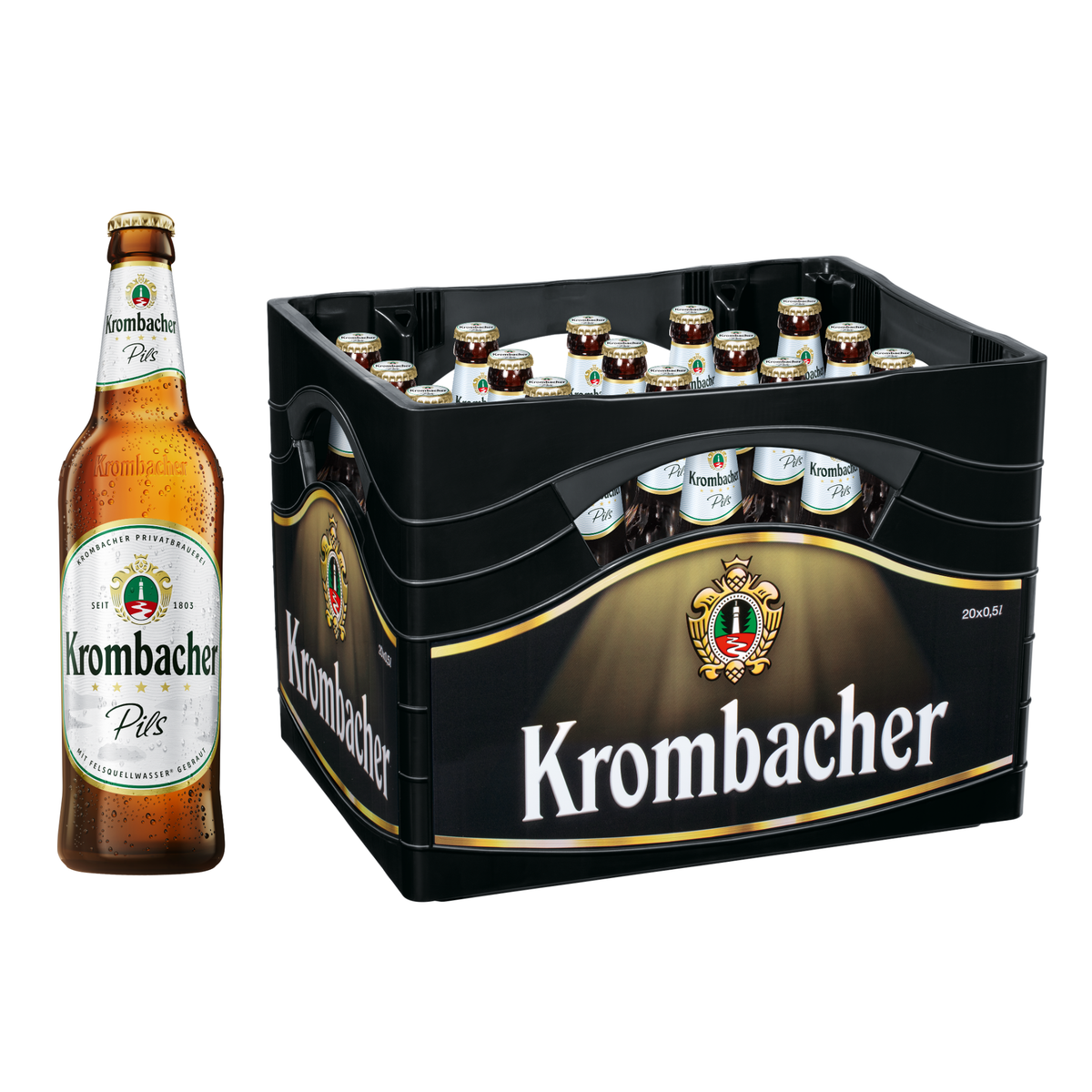 Krombacher Pils 20x0,5l Glas