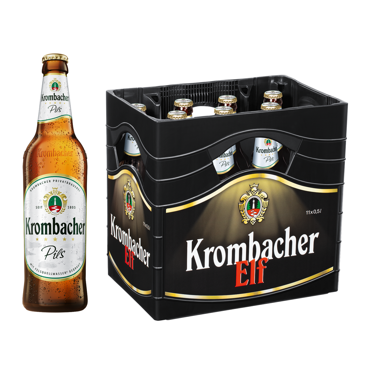 Krombacher Pils 11x0,5l Glas