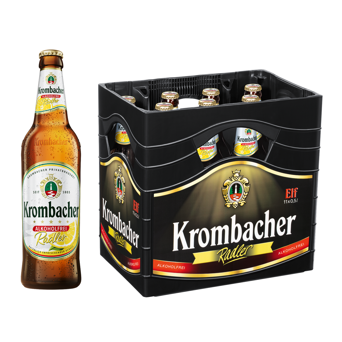 Krombacher Radler Alkoholfrei 11x0,5l Glas