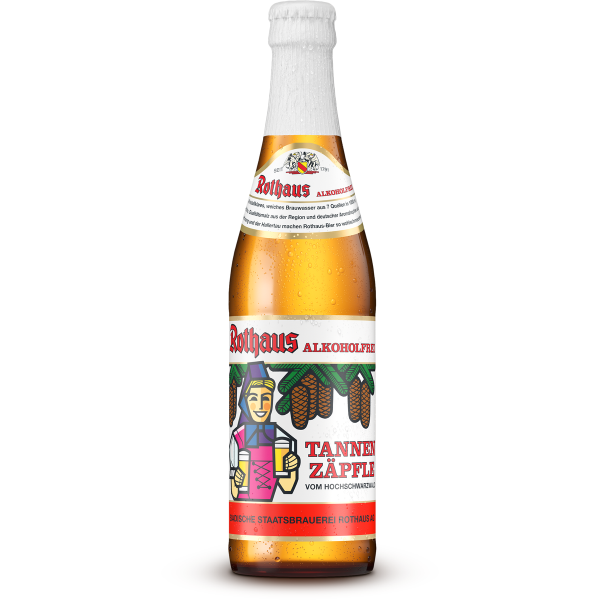 Rothaus Tannenzäpfle Pilsener Alkoholfrei 24x0,33l Glas
